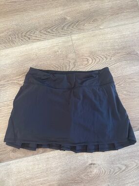 lululemon athletica Black Pleated Performance Skort